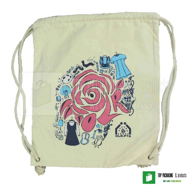 Canvas Drawstring Backpack